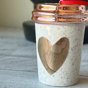 2017 Starbucks Rose Gold Heart Ornament